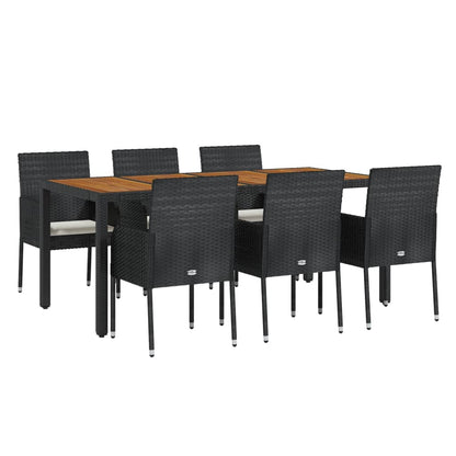 7-Delige Tuinset Met Kussens Poly Rattan 6