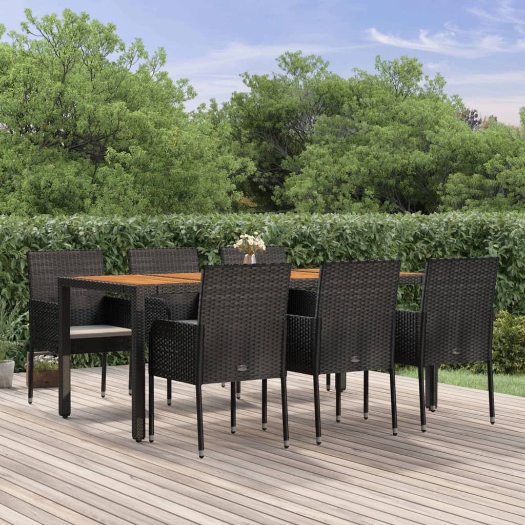 7-Delige Tuinset Met Kussens Poly Rattan 6