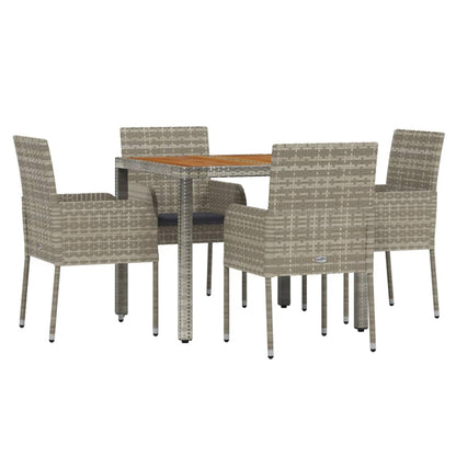 5-Delige Tuinset Met Kussens Poly Rattan 4