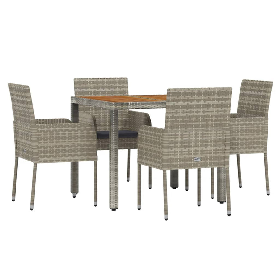 5-Delige Tuinset Met Kussens Poly Rattan 4