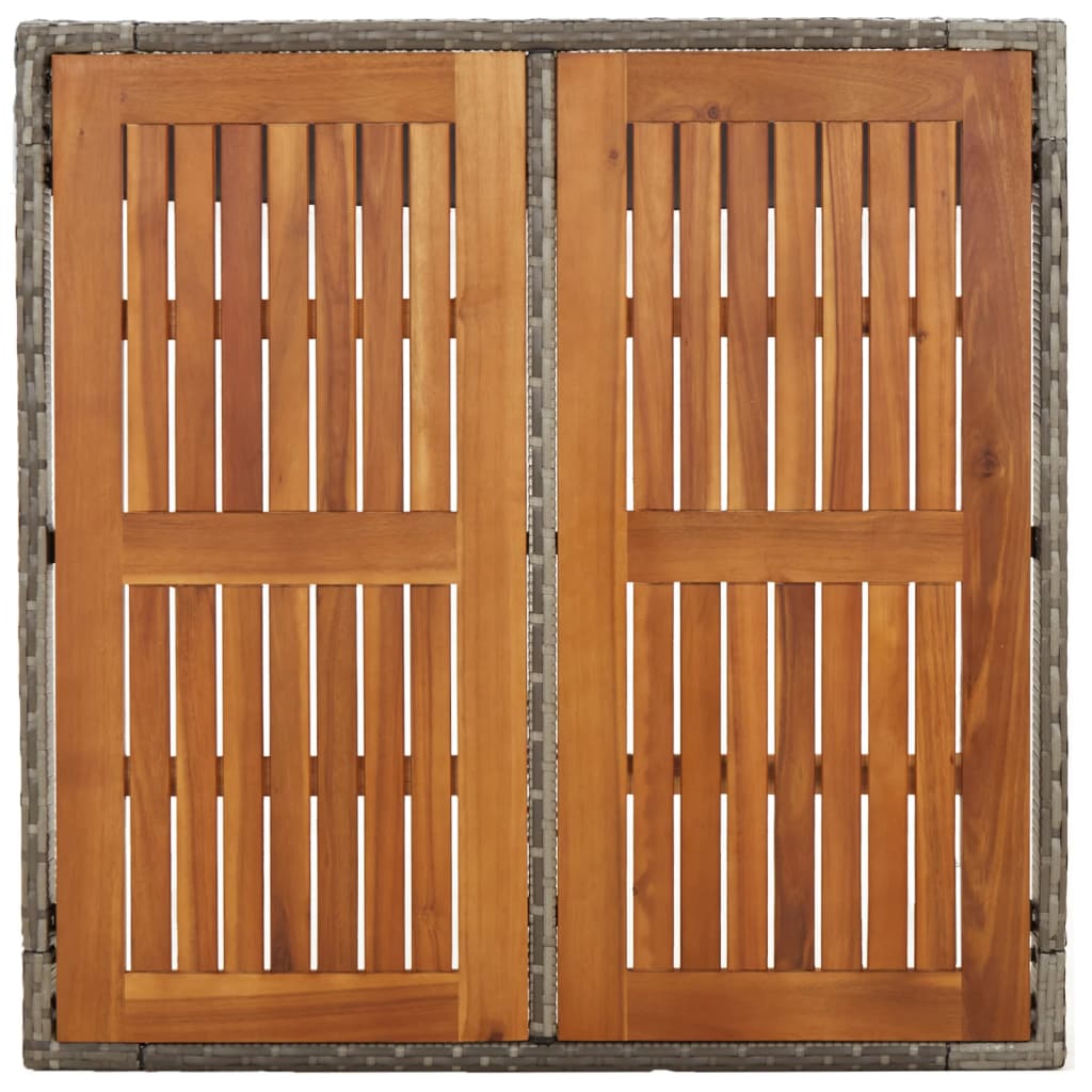 3-Delige Tuinset Met Kussens Poly Rattan Grijs 1