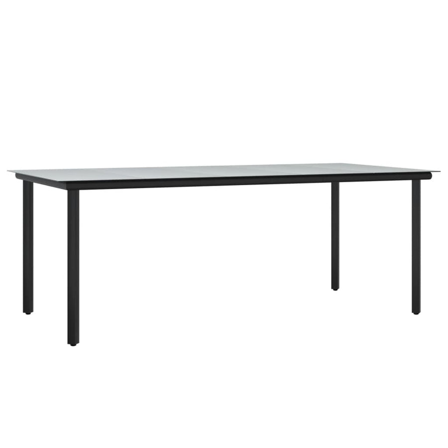 7-Delige Tuinset Met Kussens Poly Rattan 6 200 cm tafellengte Zwart