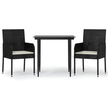 3-Delige Tuinset Met Kussens Poly Rattan 2