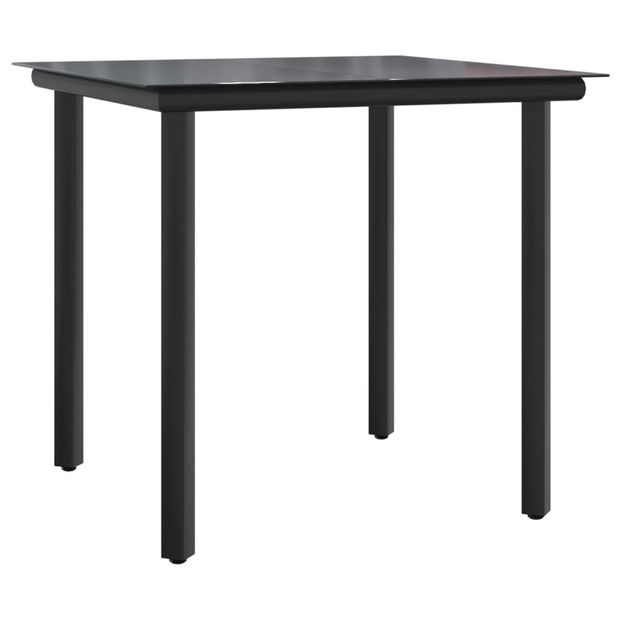 5-Delige Tuinset Met Kussens Poly Rattan Zwart 1 80 cm tafellengte