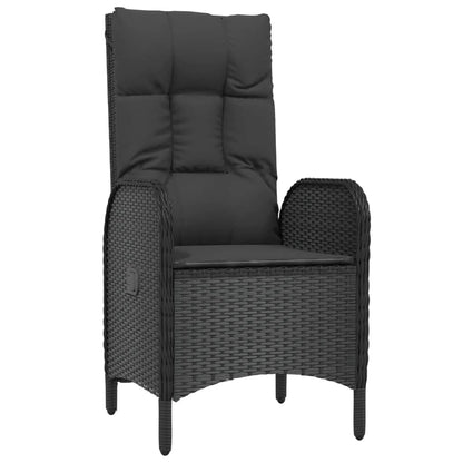 9-Delige Tuinset Poly Rattan Zwart 1 200 cm tafellengte
