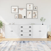 Dressoir 210x35,5x67,5 cm bewerkt hout wit
