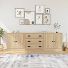 3 Sonoma Oak-Effect Sideboards