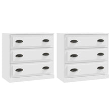 Dressoirs 2 St Bewerkt Hout Wit