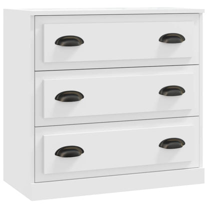 Dressoirs 2 St Bewerkt Hout Wit