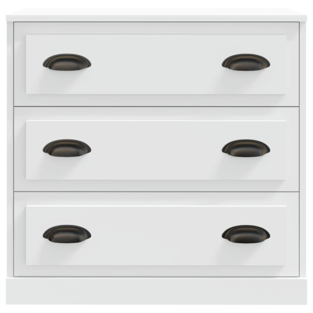 Dressoirs 2 St Bewerkt Hout Wit