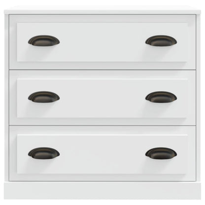 Dressoirs 2 St Bewerkt Hout Wit