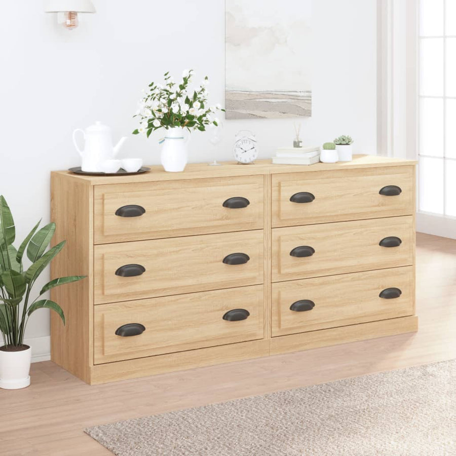 Dressoirs Bewerkt Hout Kleurig Sonoma eiken