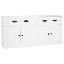 Dressoirs 2 St Bewerkt Hout Wit