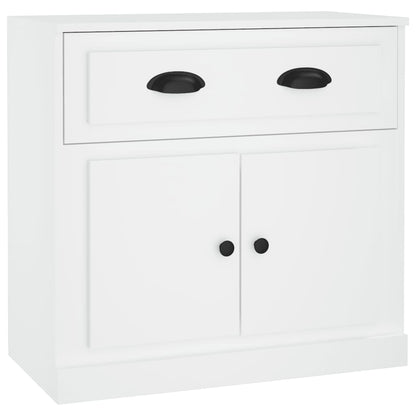 Dressoirs 2 St Bewerkt Hout Wit