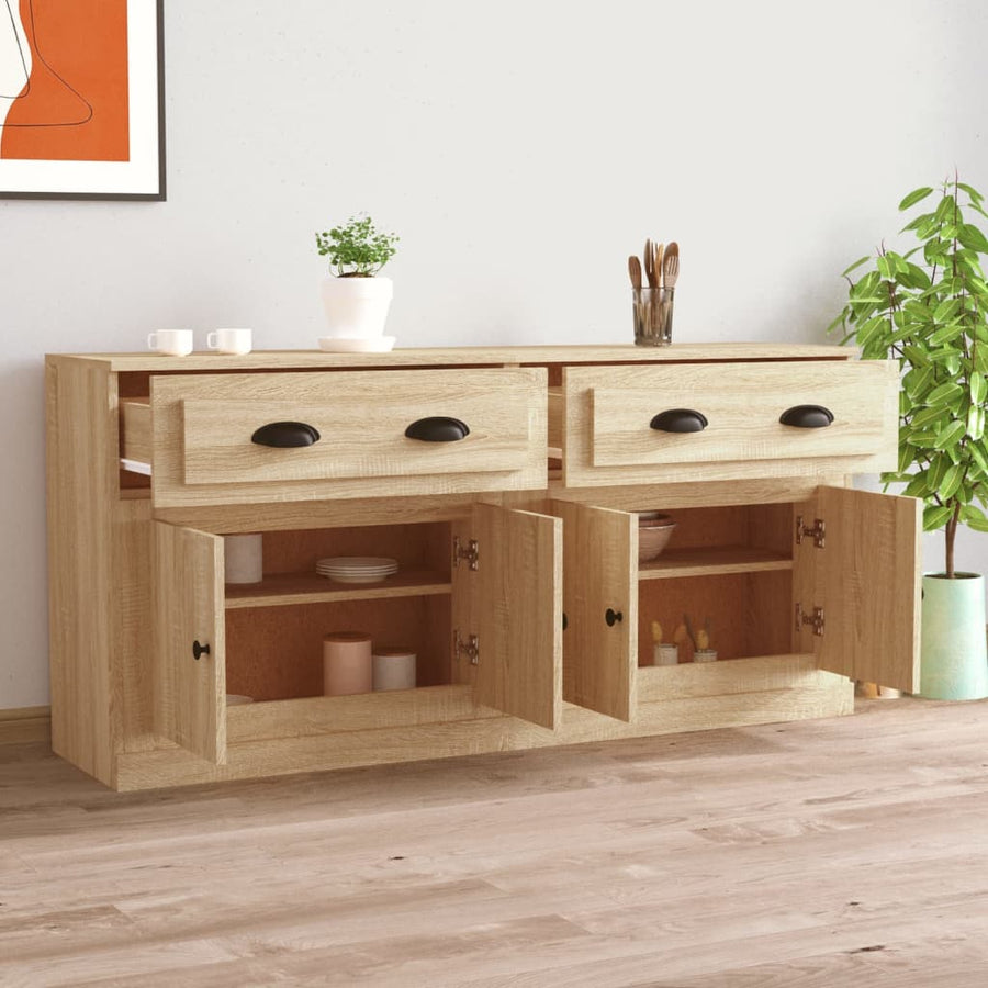 Dressoirs Bewerkt Hout Kleurig Sonoma eiken