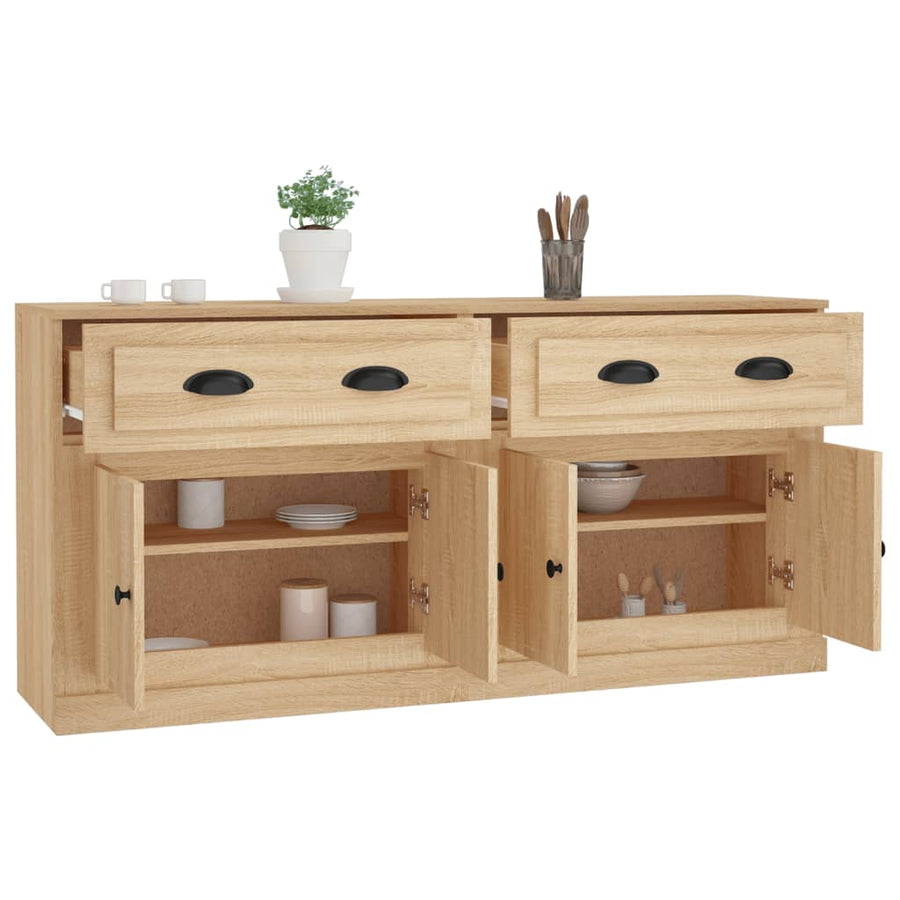 Dressoirs Bewerkt Hout Kleurig Sonoma eiken