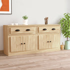 Sideboards 2 pcs distressed wood Sonoma oak color