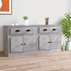 Sideboards 2 pcs distressed wood concrete grey