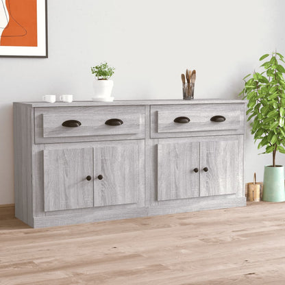 Dressoirs Bewerkt Hout Eikenkleurig Grijs sonoma