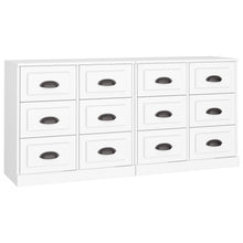 Dressoirs 2 St Bewerkt Hout Wit