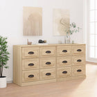 Sideboards 2 pcs distressed wood Sonoma oak color