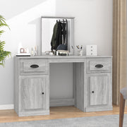 Kaptafel 130x50x132,5 cm grijs eiken