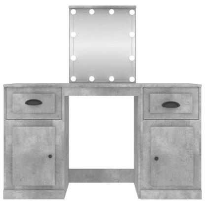 Kaptafel Met Led-Verlichting 130X50X132,5 Cm Betongrijs