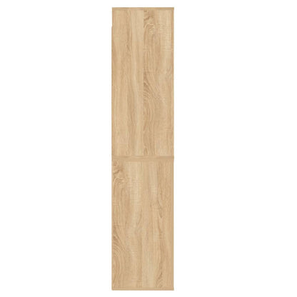 Hoge Kast Bewerkt Hout Sonoma Eikenkleurig