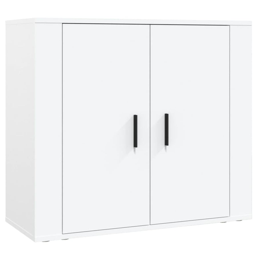 Hoge Kast Bewerkt Hout Wit