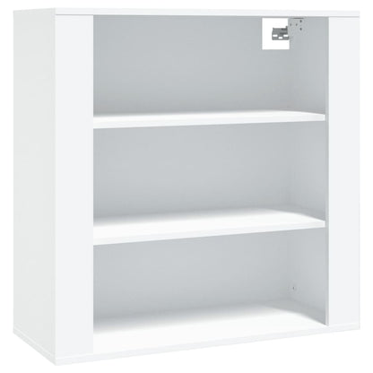 Hoge Kast Bewerkt Hout Wit