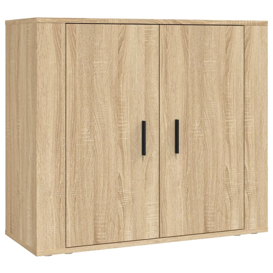 Hoge Kast Bewerkt Hout Sonoma Eikenkleurig