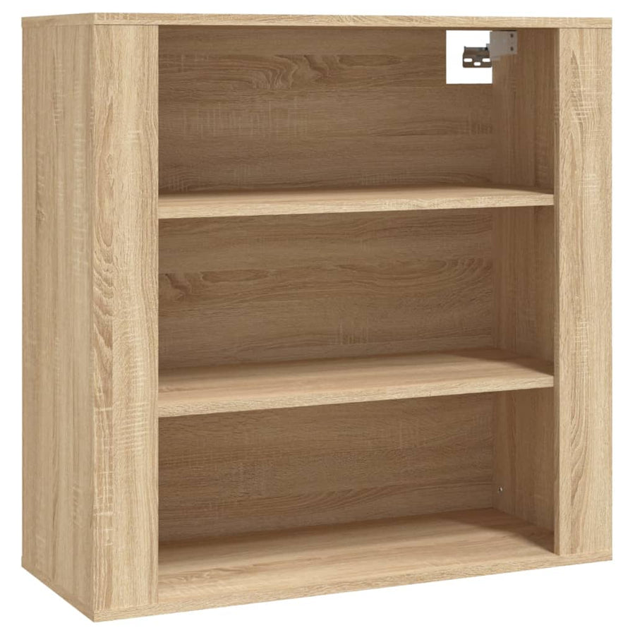 Hoge Kast Bewerkt Hout Sonoma Eikenkleurig