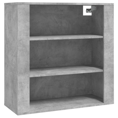 Hoge Kast Bewerkt Hout Betongrijs