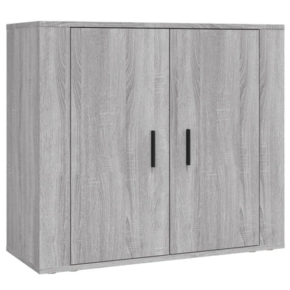 Hoge Kast Bewerkt Hout Grijs Sonoma Eikenkleurig 1