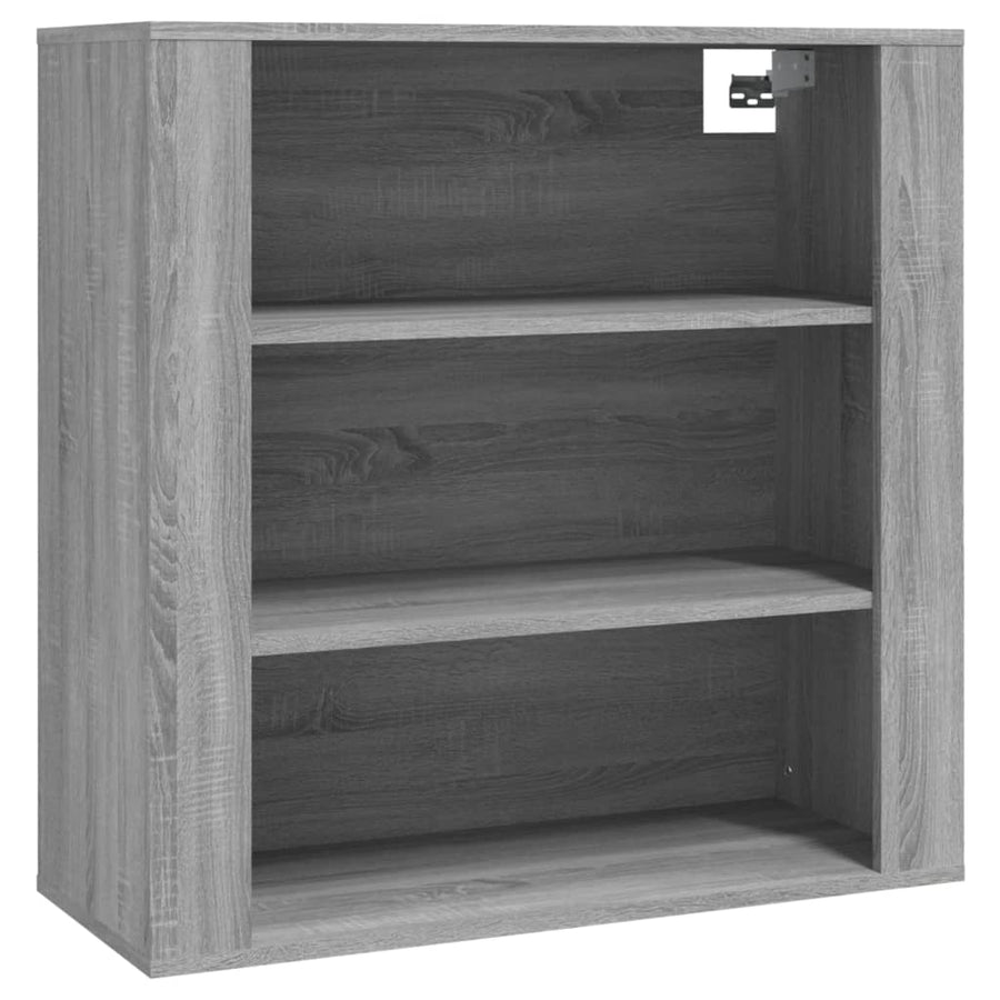 Hoge Kast Bewerkt Hout Grijs Sonoma Eikenkleurig 1