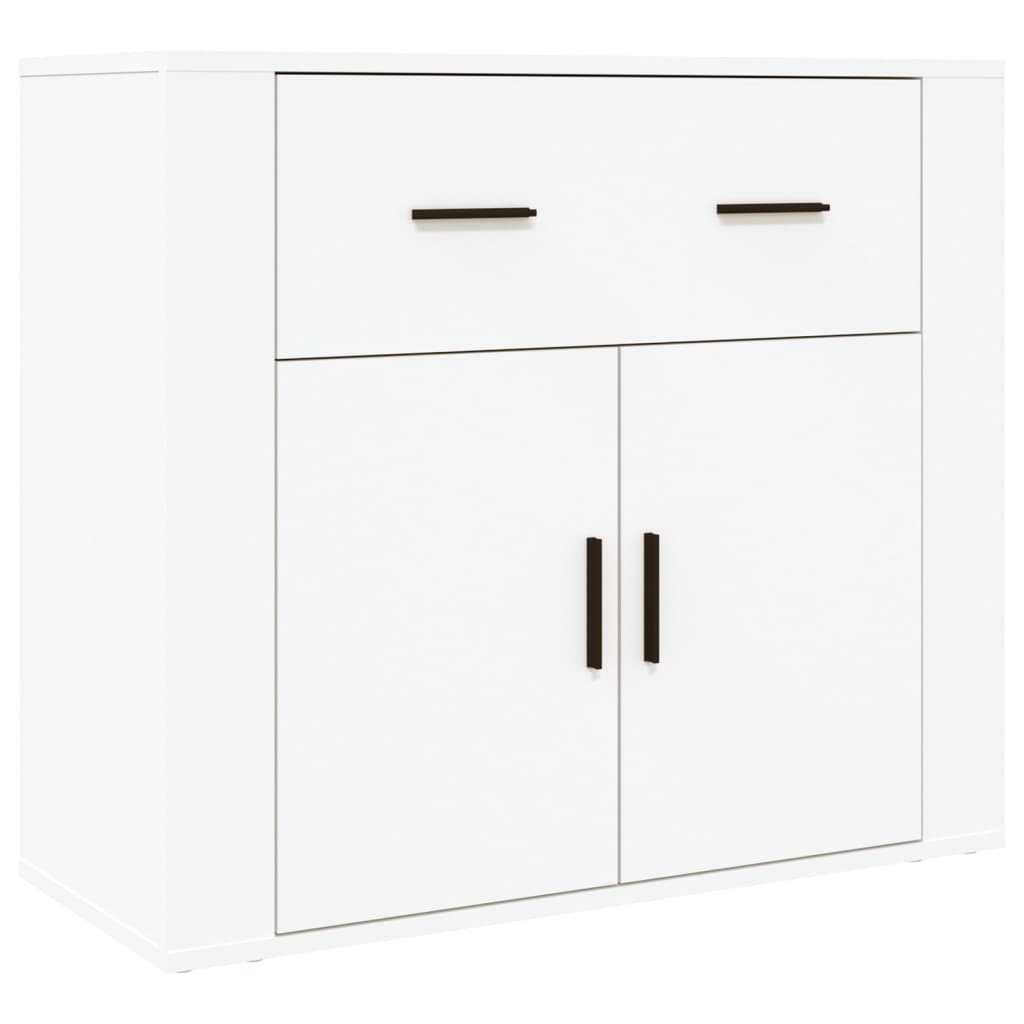 Hoge Kast Bewerkt Hout Wit