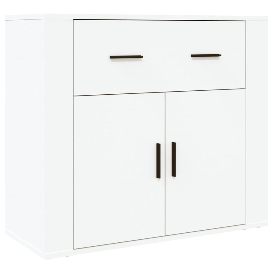 Hoge Kast Bewerkt Hout Wit