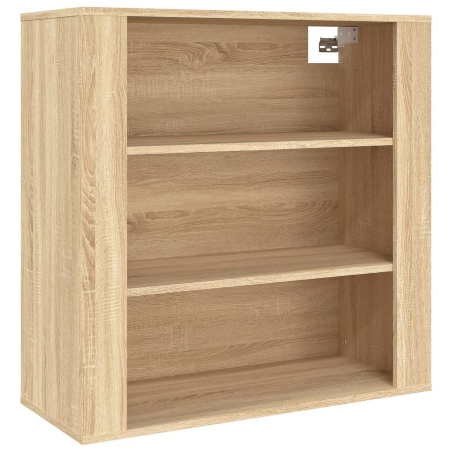 Hoge Kast Bewerkt Hout Sonoma Eikenkleurig