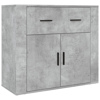 Hoge Kast Bewerkt Hout 1 Betongrijs