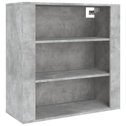 Hoge Kast Bewerkt Hout 1 Betongrijs