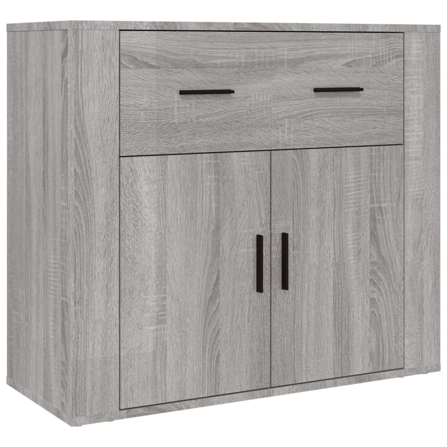 Hoge Kast Bewerkt Hout Grijs Sonoma Eikenkleurig