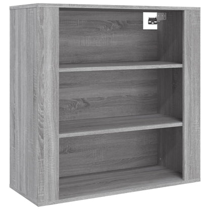 Hoge Kast Bewerkt Hout Grijs Sonoma Eikenkleurig