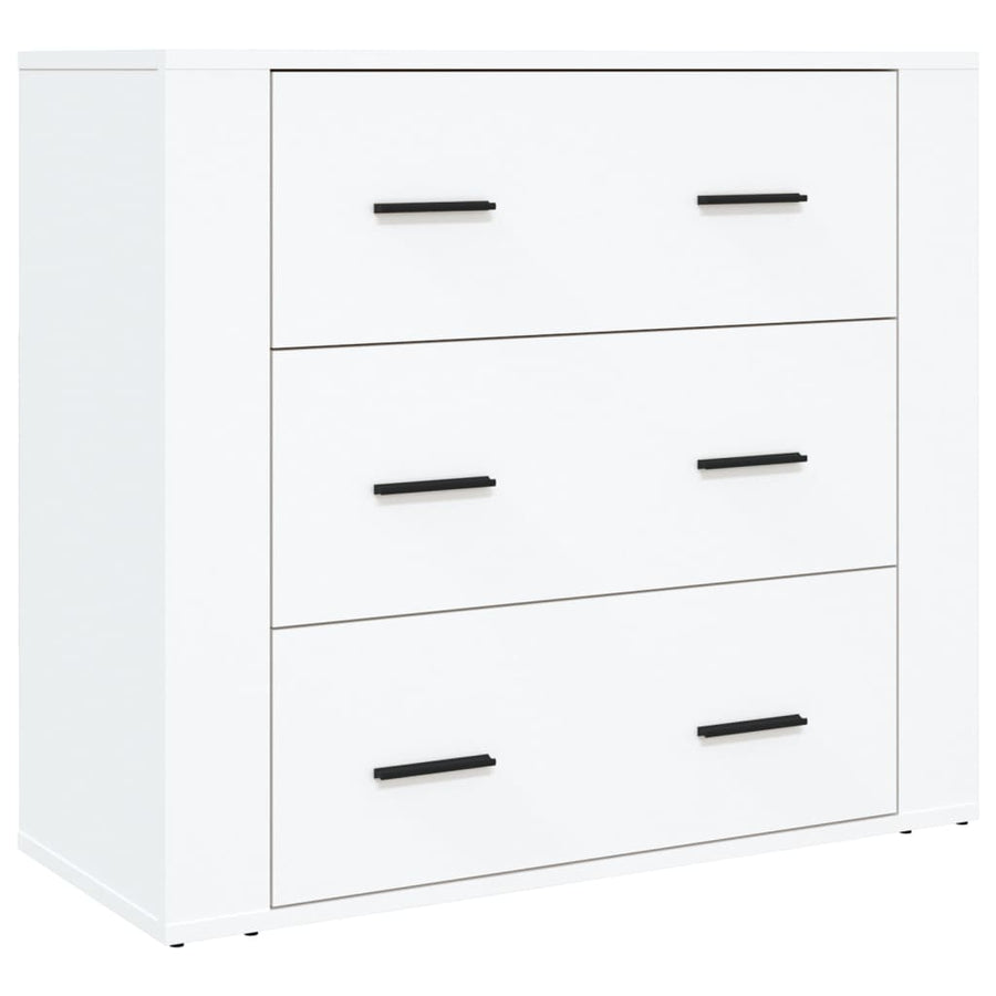 Hoge Kast Bewerkt Hout Wit