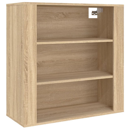 Hoge Kast Bewerkt Hout Sonoma Eikenkleurig