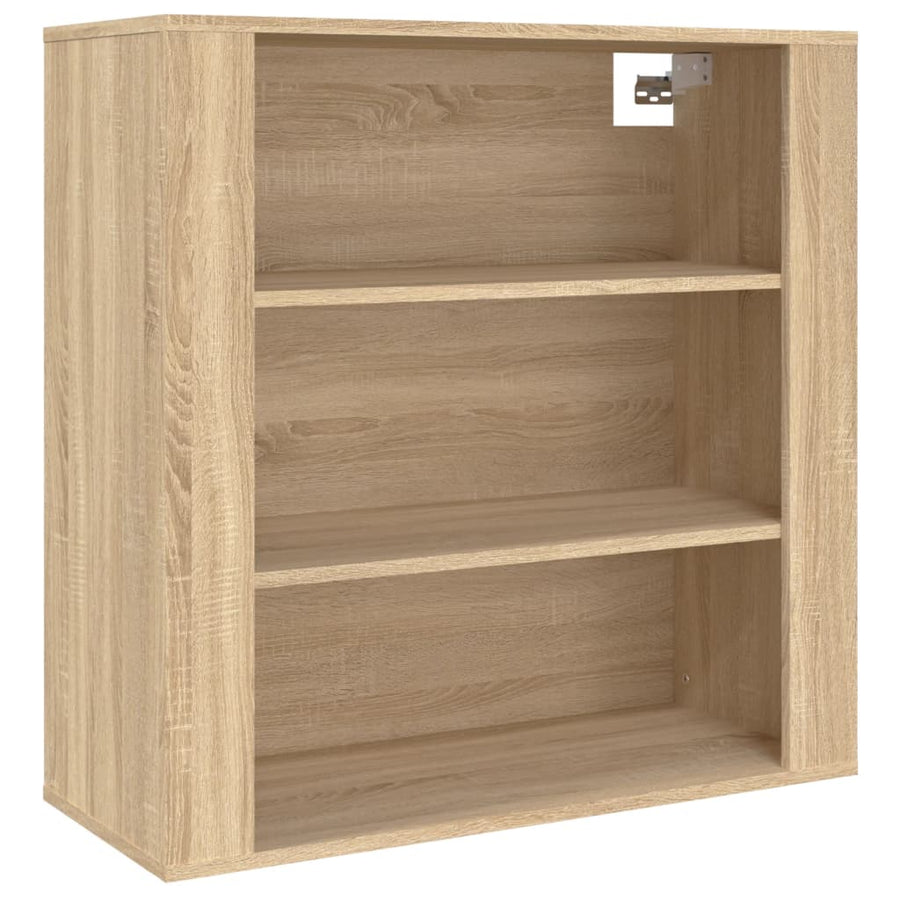 Hoge Kast Bewerkt Hout Sonoma Eikenkleurig