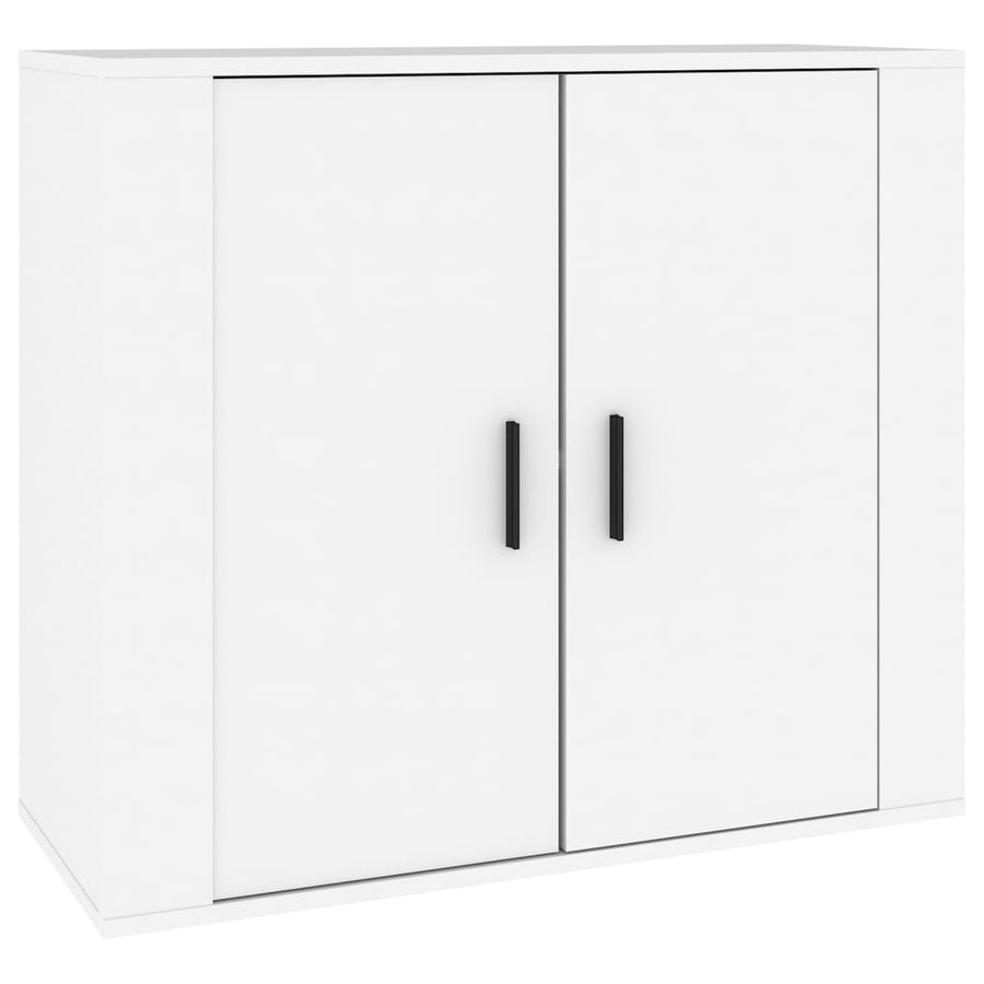 Dressoirs 3 st bewerkt hout wit