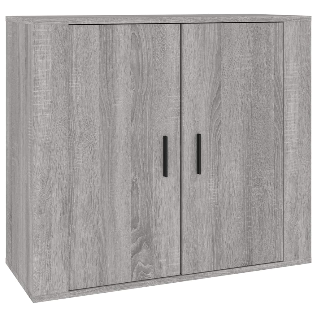 Dressoirs 3 st bewerkt hout grijs sonoma eikenkleurig