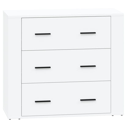 Dressoirs 2 St Bewerkt Hout Wit