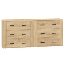 Dressoirs 2 St Bewerkt Hout Sonoma Eikenkleurig