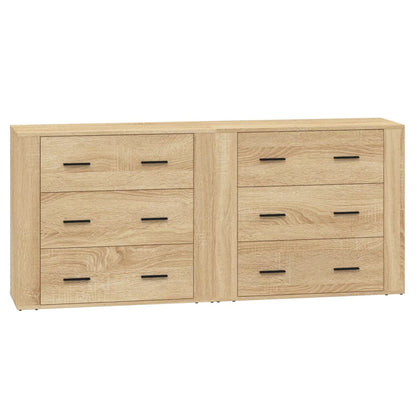Dressoirs 2 St Bewerkt Hout Sonoma Eikenkleurig